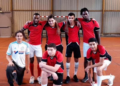 Futsal juniors du lycée Newton